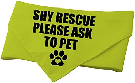 1 komad spasilački pas Shy Rescue Molimo zamolite da mazite pas Bandana Pitajte za Mazicu maramica