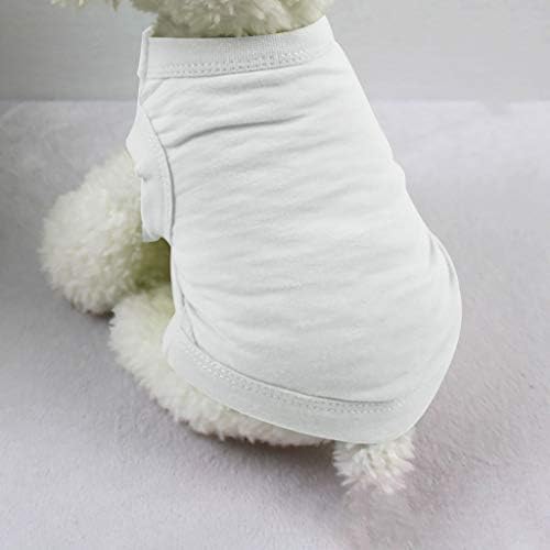 Honprad Puppy majica za male pse Cat Color Solid Warm Cat PET Vest Pijamas Soft Puppy Pet Odeća za djevojke