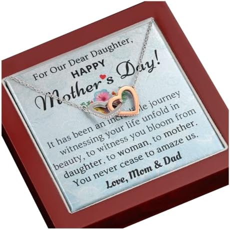 KINDPAW personalizovane prilagođene ogrlice za ćerku-jedinstveni pokloni za devojčice od mame ili tate za maturu, Rođendan, dan zaljubljenih i Božić-dolazi sa poklon kutijom spremnom za poklon