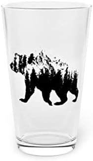 Pivo staklo Pinta 16oz medvjed Nacionalni Park za Kampiranje planinarenje Travel 16oz