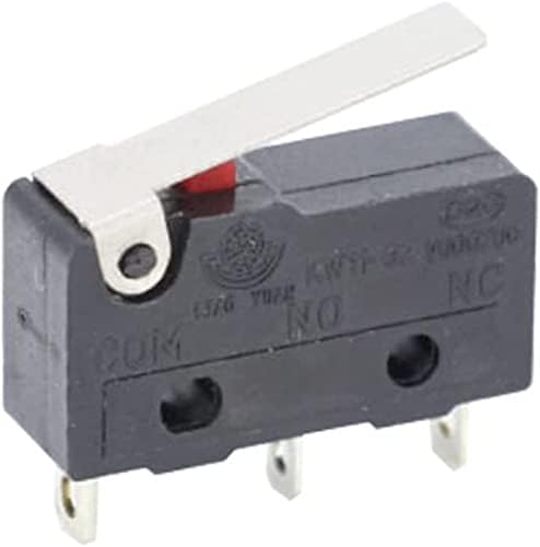 XIANGBINXUAN dugme prekidača za napajanje 10 kom mikro prekidač 2 / 3Pin NO / NC Mini granični prekidač 5A 250VAC KW11-3z lučna lučna poluga sa kliznim djelovanjem mikro prekidači