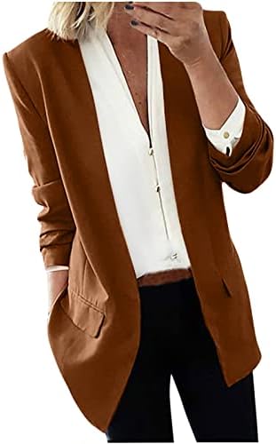 Ženski blejzer Radni ured poslovnog odijela službeno casual jakne ured otvorenog prednjeg odijela
