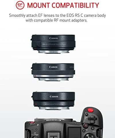 Canon EOS R5 C-kompaktan, kino bez ogledala EOS Kamera-Full-Frame 8K IS & DIGIC X procesor, 8K / 60K Interni RAW, HDMI 8K RAW Out, 4K/2K Oversampling - Dual Pixel CMOS AF w / iTR Af X