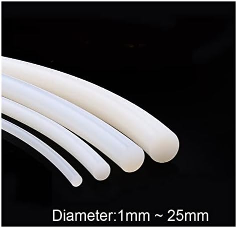 NINA NUGROHO čvrsti Silikonski kabl prečnika 1mm~25mm bijele gumene zaptivne trake O prsten visokotemperaturni