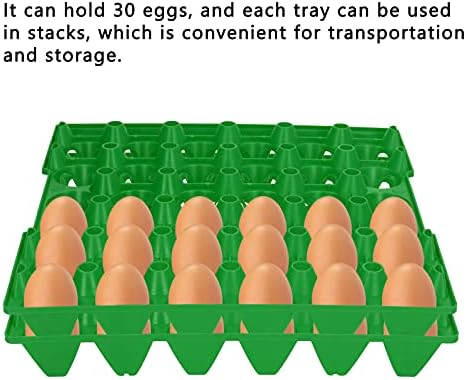5kom Plastična piletina 30 ćelija sanduka za jaja držač ladica Slaganje ladice jaja velikog kapaciteta za