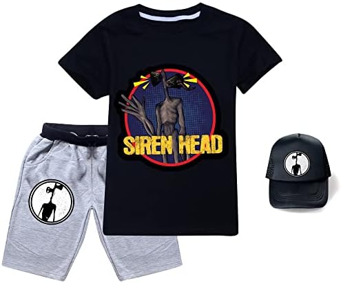 Siren Heade majice Sunhats 3pcs trenerke set miren glava merch dječja dukserica od pune boje