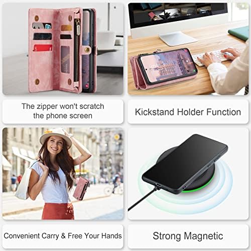 Arlgseln futrola za Samsung Galaxy S23, odvojivi magnetni poklopac za mobilni telefon za bežično punjenje