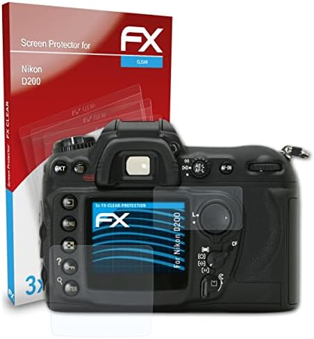 Atfolix Zaštitni film Kompatibilan je sa Nikon D200 zaštitnikom zaslona, ​​ultra-bistrog FX zaštitni film