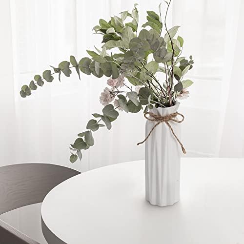Devesanter keramičke vaze 2 Podesite crno-bijele vaze za cvijeće za modernu kućnu dekor, vazer minimalistički