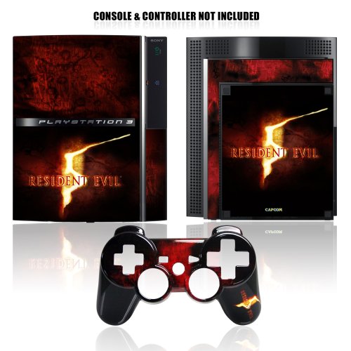 PS3 Resident Evil kontroler Prednja ploča i Skinz-Logo