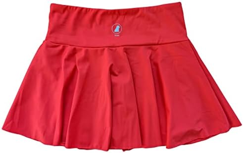 ZEUSY WOMENS High Struk teniska suknja zaslona sa nagnutim skroz sa bočnim džepovima za fitness sportski trening