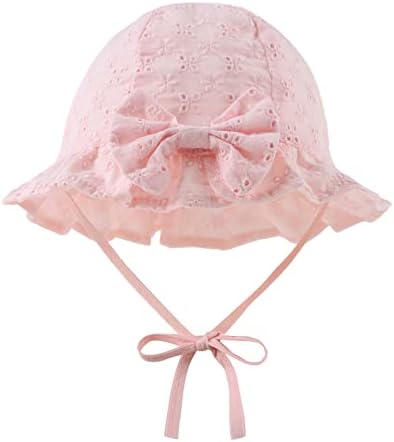 Baby Girl Sun Hat sa bowknot pamučnom dječjem kašikom Hat ljetni mališani dječji kape za djevojke za djevojke 0-2 godine