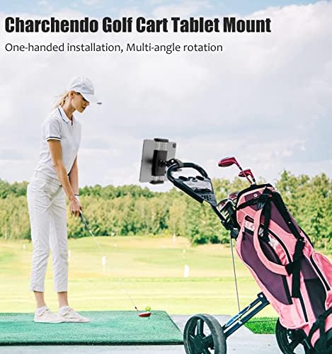 Golf kolica za tablet, charchendo [2 u 1] Univerzalni mobitel Monti s antimanoćom 360 ° Podesivo za invalidska kolica, kolica kompatibilna sa iPad Pro / Air / Mini, pametnim telefonima više uređaja 4-13 ''