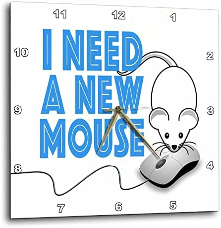 3Droza Slika riječi Treba mi novi miš sa slikama miša - zidni satovi