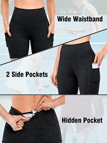 ATTRACO Bikerske kratke hlače za žene plijen vježbanje dna visokog struka joga kratke hlače