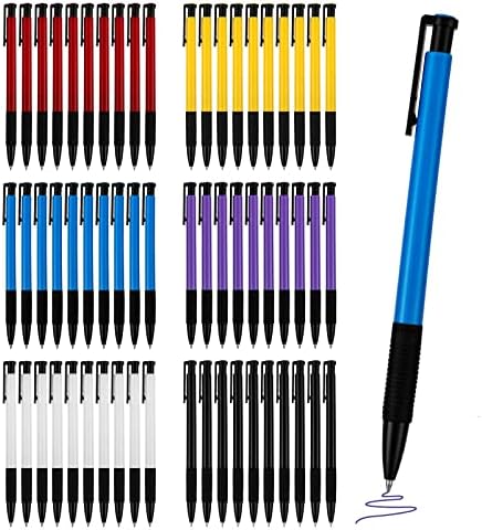 Comix 60 Count Uvlačiva hemijska olovka, olovke rasute plave olovke sa mastilom srednje tačke 0,7 mm,