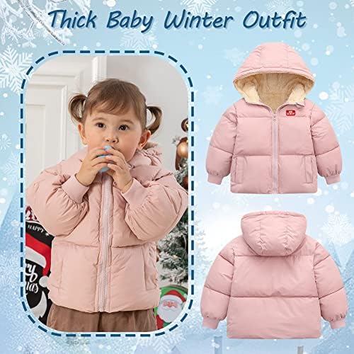 Xifamniy Baby Dečiji zimski kaput puffer niz jaknu Vjetrootporna svjetiljka zimska jakna s kapuljačom 2-6T