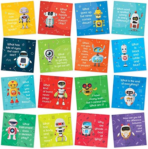 Party Profi kutija za ručak bilješke za djecu-60 zabavnih robotskih zagonetki za dječake i djevojčice Lunchbox - stvorite nezaboravno razmišljanje o sebi bilješke
