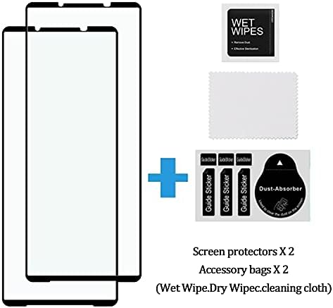 KELOLIN [2 Pakovanje] kaljeno staklo Zaštita ekrana za Sony Xperia 1 III, [puna pokrivenost] [protiv