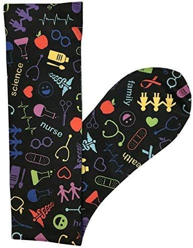 Prestige Medical 12 Soft Comfort kompresijske čarape, medicinski simboli crni