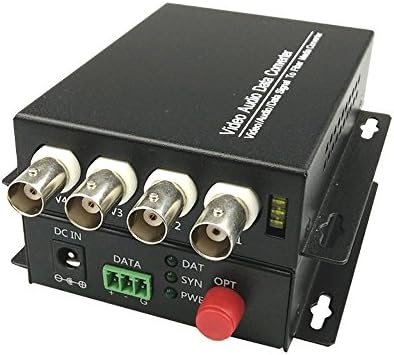 Guantai 4 kanala Video vlakna optički optički pretvarač / prijemnik, FC Singlemode Radna udaljenost