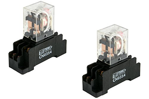 Temco 2x industrijski Ice Cube Plug-in relej opće namjene 240 VAC 10a kontakt 8-pinski sa utičnicom