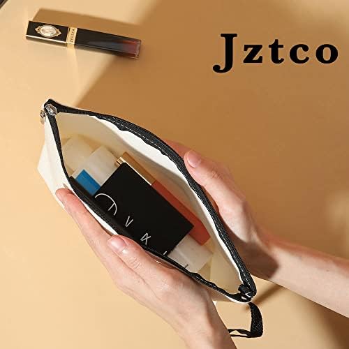 JZTCO Inspirationi pokloni suncokretornika za žene suncokret crno bijeli plaćeni torba za šminku za šminku