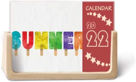 Ljetna engleska riječ popsicles ICE 2022 Desk kalendara 12 mjeseci