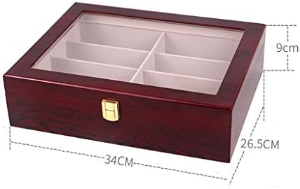 UxZDX Cujux nakit - presjek nakit kutija kopča Snap & Magnet zatvarač - veliko ogledalo - Kožni dizajn Nakit Organizator