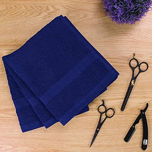 Utopia ručnici kraljevski plavi salonski ručnici, pakovanje od 24 visoko upijajuća ručnika za njegu kose, teretane, ljepote, kose, Banje i kućne kose
