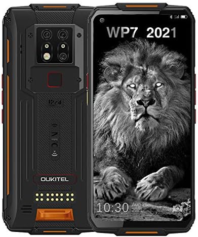 Oukitel WP7 robusni pametni telefon, noćni vidni fotoaparat 6GB + 128GB Helio P90 vodootporan za otključani Android 10 mobitel 6.53 '' FHD + Global 4G LTE dual sim, IP68 Triple kamere NFC mobitel