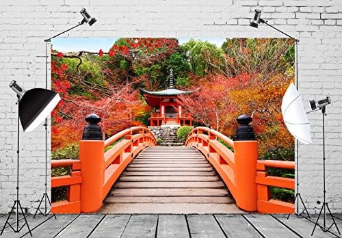 BELECO 6x4ft tkanina japanski hram jesen pogled pozadina Daihouji hram u Kjoto vrt Bridge jesen lišće i Cherry