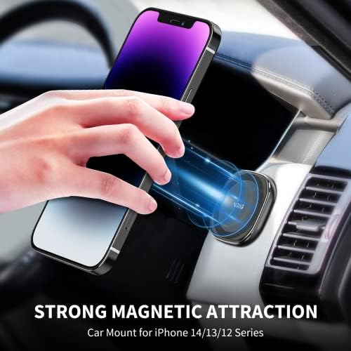 Magnetni nosač za telefon kompatibilan sa Magsafe iPhoneom 14 13 12 Pro Max Mini nosačem za automobil i zidnim