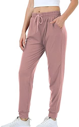 Mgput ženske hlače sa džepovima, crtajućim trkačkim duksevima za žene sužene aktivne joge salone casual pantalone