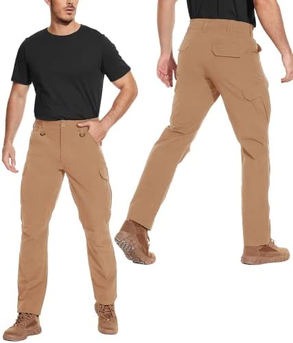 Natuvenix taktičke pantalone za muškarce, vodootporne planinarske hlače lagane vanjske radne pantalone za muškarce Ripstop