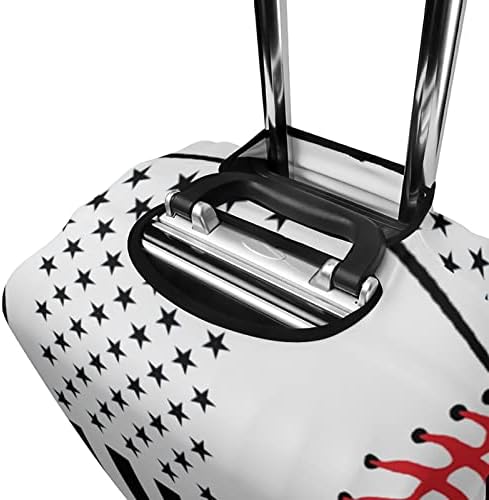Američka zastava i bejzbol smiješna Navlaka za Putni prtljag elastična zaštita za prtljag protiv ogrebotina
