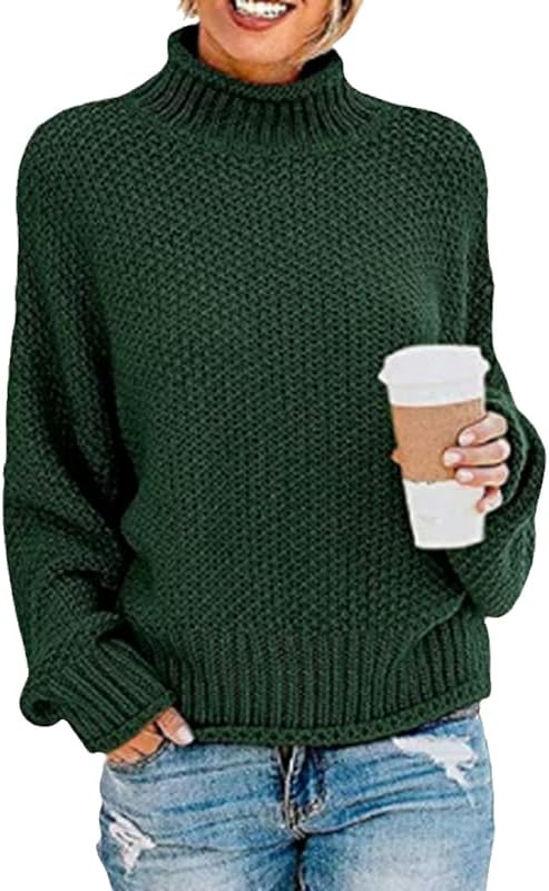 Basic Turtleneck Dukseri Jesen zimski vrhovi Žene pulover Pleteni džemper Jumper Mekan toplo
