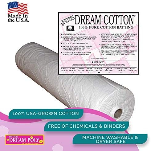 Quilters Dream Mid-potkrovlje pamučna prekrivačica - USA-ispravna tkanina za diy
