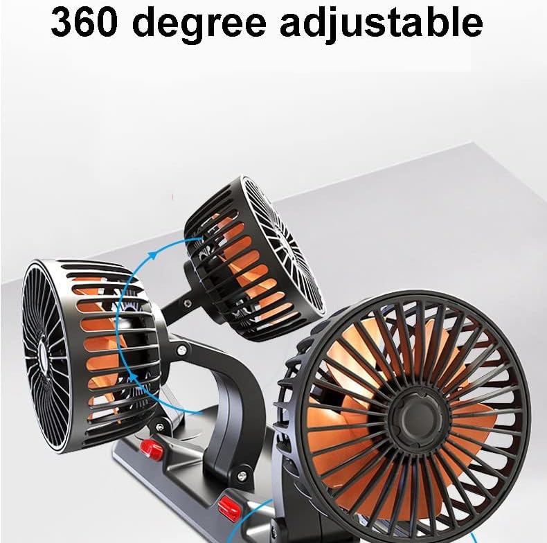Ventilator automobila Podesivi brzina Automatski ventilator za hlađenje sa hladnjakom za napajanje kablom