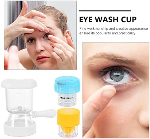 Baluue 3pcs šalice za ispiranje očiju oči čišćenja čaše za čišćenje očiju za čišćenje očiju za oči Zaprepajča za sječenje silikonskog oka