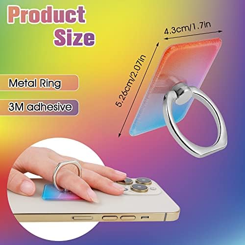 Giantree Colorful gradijentni držač telefona, 3pcs 360 ° okretni prsten za rotaciju Kickstand Podesivi držač