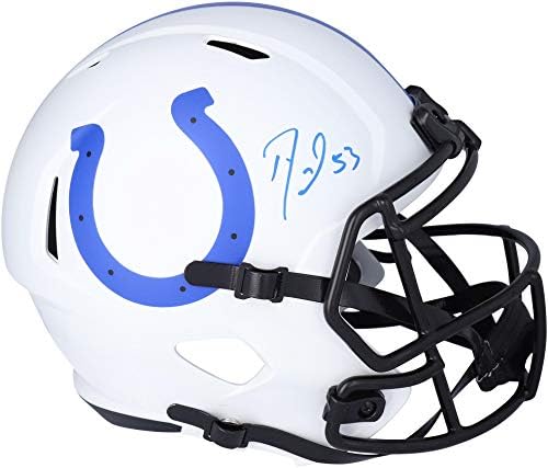 Darius Leonard Indianapolis Colts sa autogramom Riddell Lunar Eclipse replika replike kacige sa autogramom NFL kacige