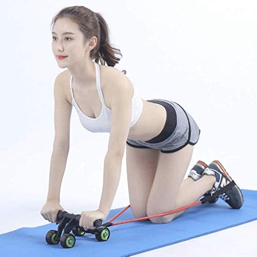 Asuvud AB valjka kotača za vježbu trbuha, automatski 4 kotača Sklopivi ABS valjak za žene muškarci, trbušni mišićni trening