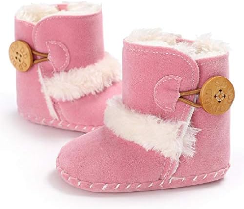 Jonbaem Baby Winter tipke za sniježne čizme tople cipele protiv klizača plišane plijene za plijene novorođenče od dječjeg krevetića