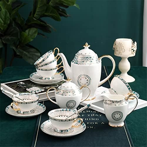 Lkyboa Gold Slikana kostna Kina Set kafe Porculan čaj set za keramički poft čaj za čaj set čaja
