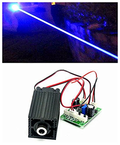 12V industrija / laboratorijski laser 450nm 1000mw 1W Blue Diodni laserski modul W / TTL & adapter i dugo vrijeme
