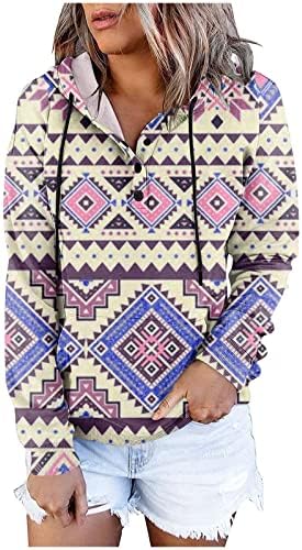 NOKMOPO jesen & nbsp;džemperi Casual Fashion 2022 Print Dugi rukav pulover sa kapuljačom Top grafički Duks