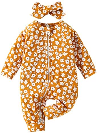 Novorođene dječje djevojčice odijelo dugih rukava daisy rOMper kombinezon za jednodijelni zip reputing jesen zimska odjeća