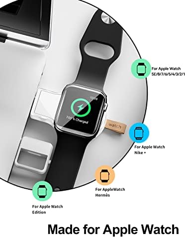 Newdery USB-C punjač za Apple Watch, prijenosni magnetni punjač, ​​putni bežični punjač žičari