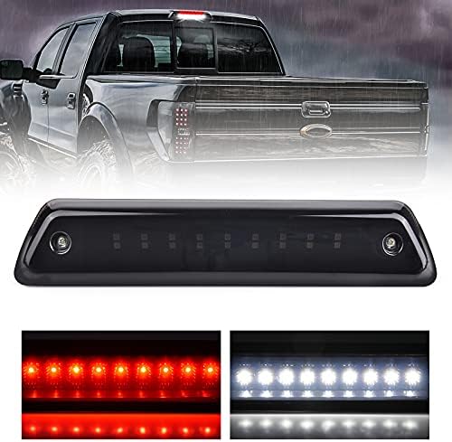 MICTUNING LED treće 3. kočiono svjetlo/svjetlo za vožnju unazad kompatibilno sa 2009-2014 F150, Zadnja teretna lampa za visoko montiranje Stop svjetlo-Somked
